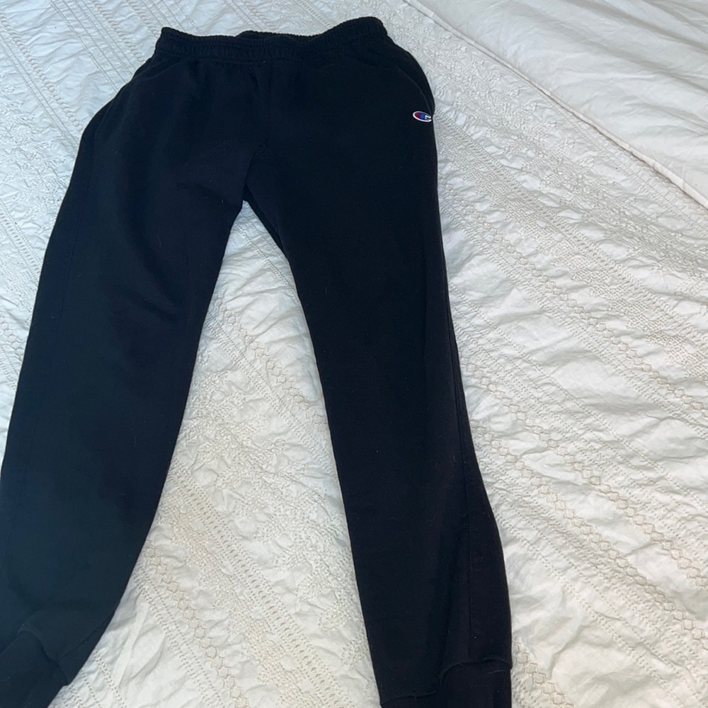 Unisex champion black jogger